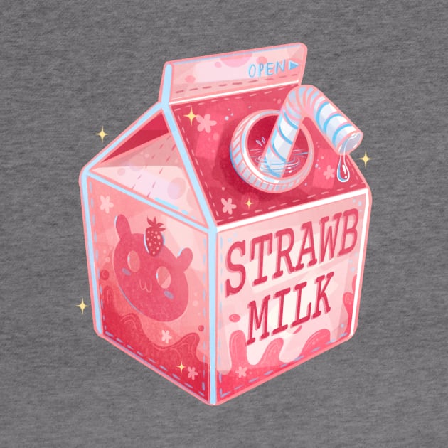 Sparkly Strawberry Milk by Claire Lin